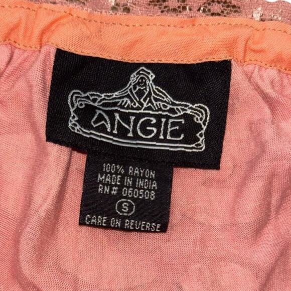 Angie Y2K Patchwork PInk Floral Circle Skirt Women’s Sz S Hippie Boho Casual - Picture 6 of 8